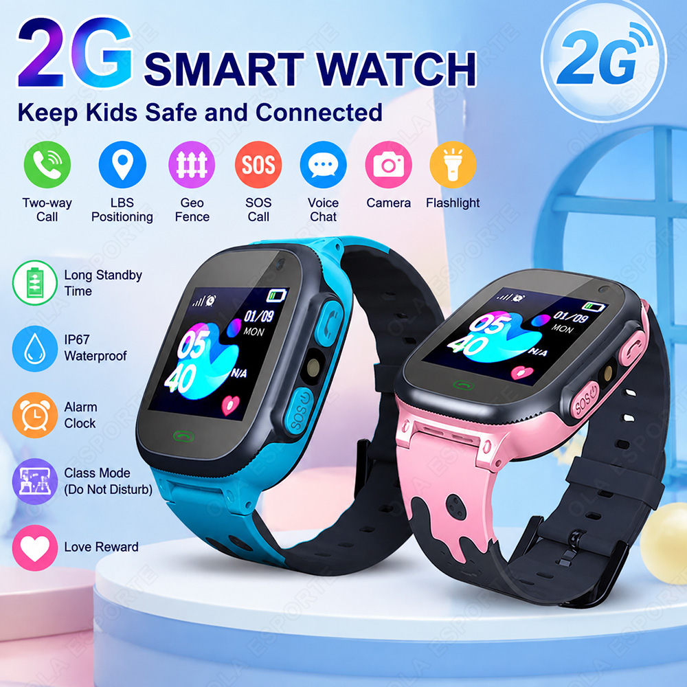 Smartwatch Watches For Kids With Gps - Nieuwe Kids Smartwatch Kinderen HD Touchscreen