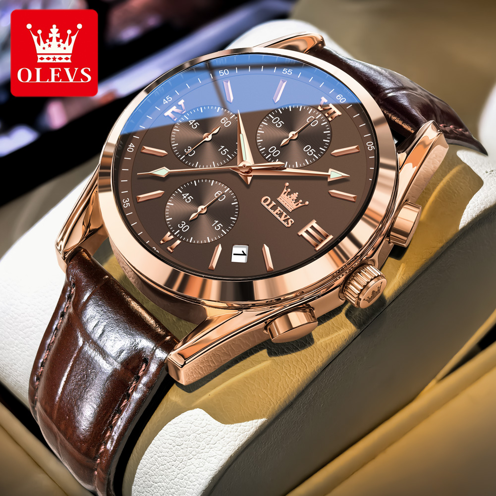 Timex Watches Smartwatch - OLEVS 2872 Topmerk herenhorloges Waterdichte lederen