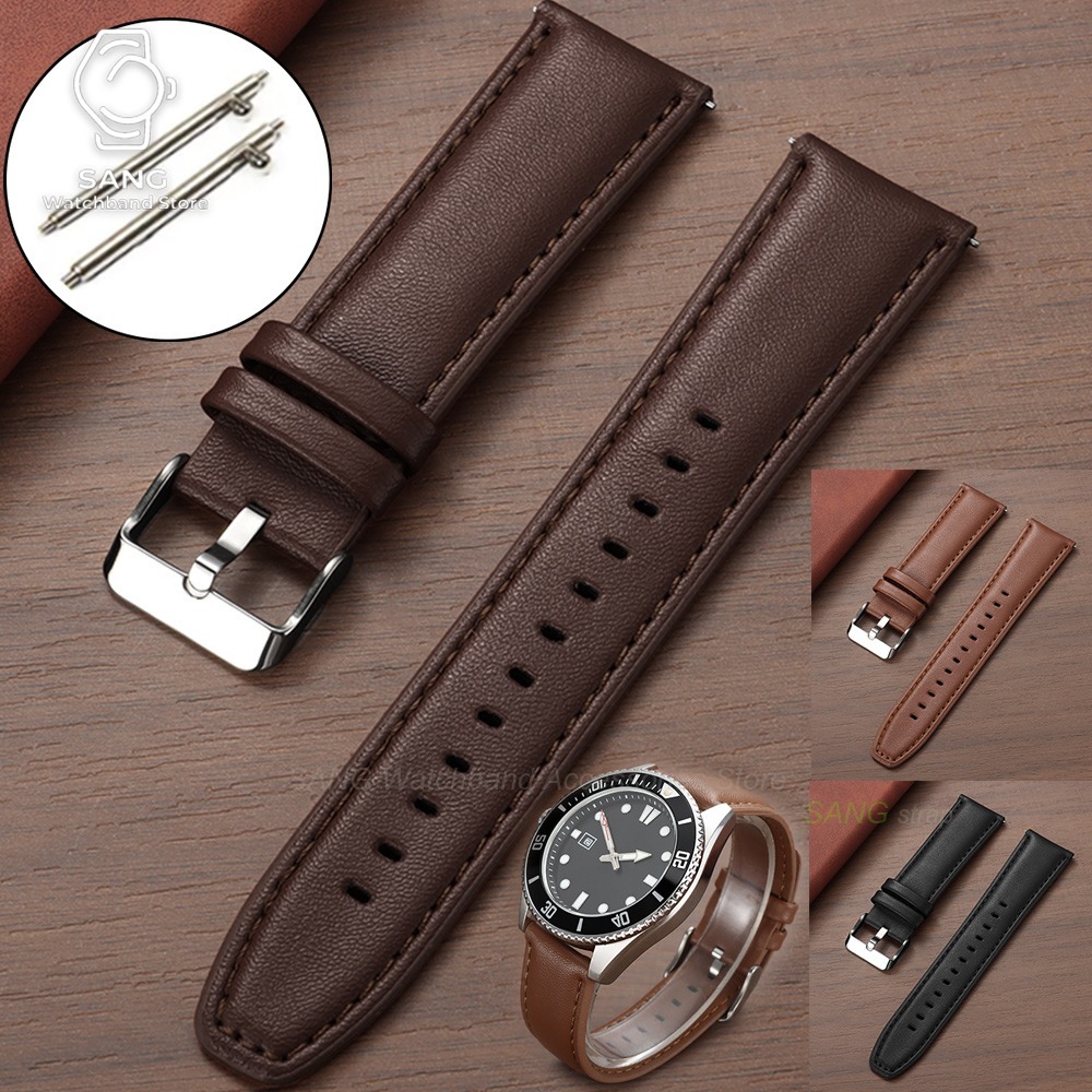 Smartwatch Vintage Watches For Women - 20/22 mm leren horlogeband voor Omega