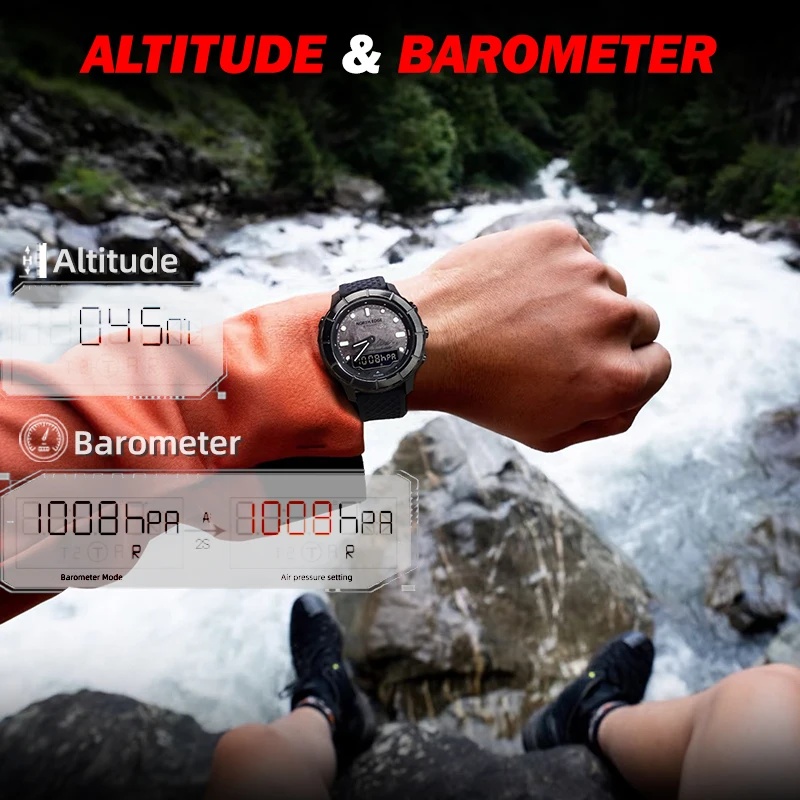 Altimeter Compass Watch - NORTH EDGE 2026 THARSIS Herenhorloge van