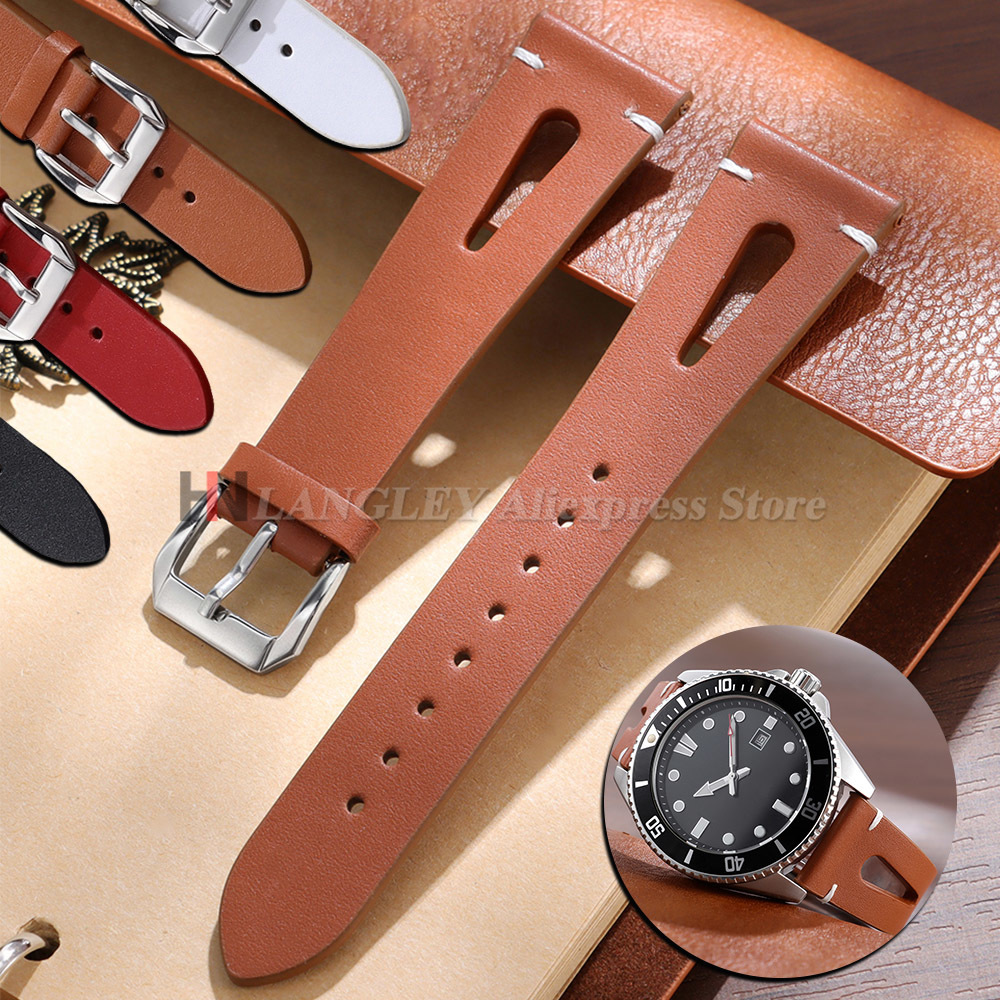 Smartwatch Vintage Watches For Women - Vintage horlogeband van echt leer, 20