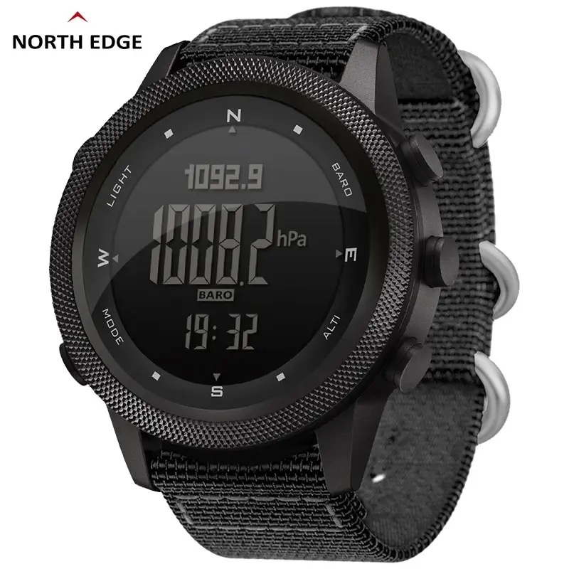 Altimeter Compass Watch - NORTH EDGE APACHE-46 Heren digitale outdoorhorloge