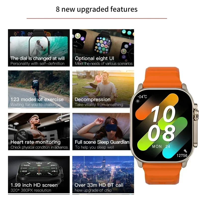 Nieuwe Watch T10 Ultra Smartwa - Smartwatch Watches For Women With Gps recensie en prijs