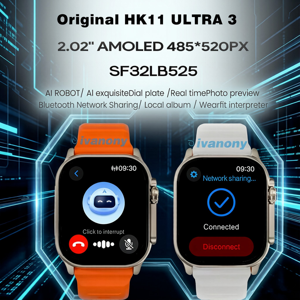 Nieuwe Smartwatch HK11 Ultra 3 - Smartwatch Watches For Girls recensie en prijs