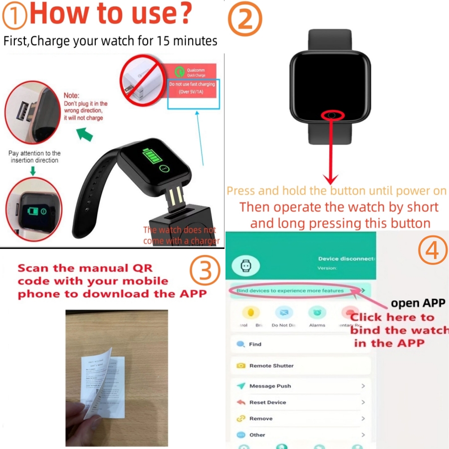 Smart Watch Bericht Herinner M - Smartwatch Watches Price recensie en prijs