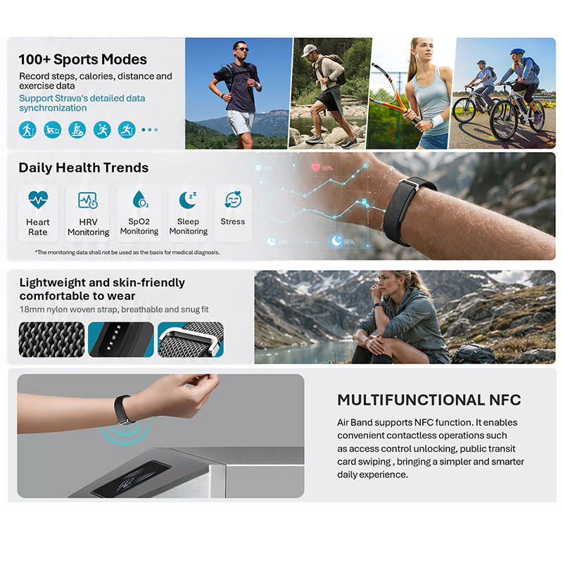 VALDUS Air Band Smart Bracelet - Smartwatch Watches For Girls recensie en prijs