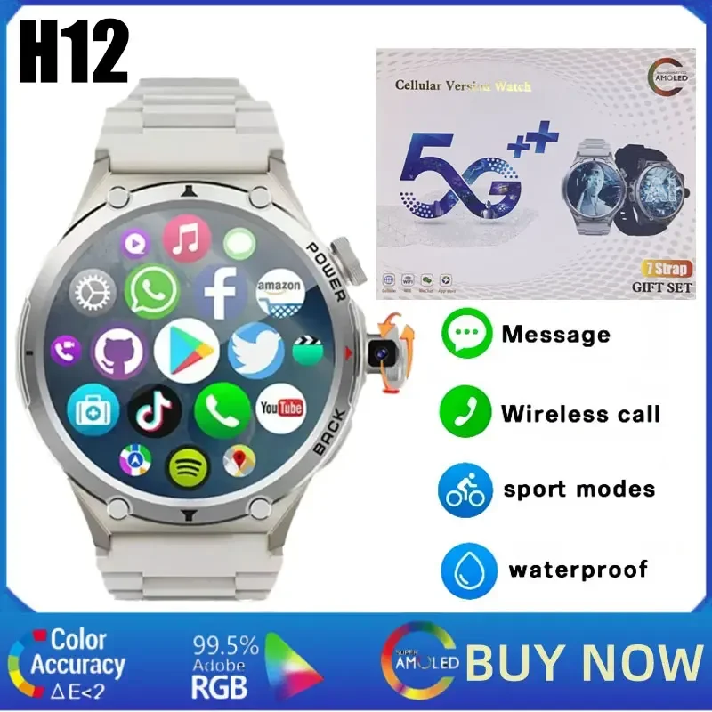 H12 4G LTE Android Smartwatch, - Smartwatch Watches For Women With Gps recensie en prijs