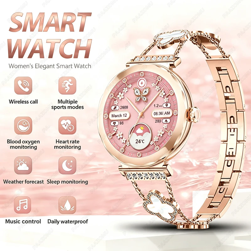Roze gouden dames smartwatch 2 - Watches Ladies Smartwatch recensie en prijs