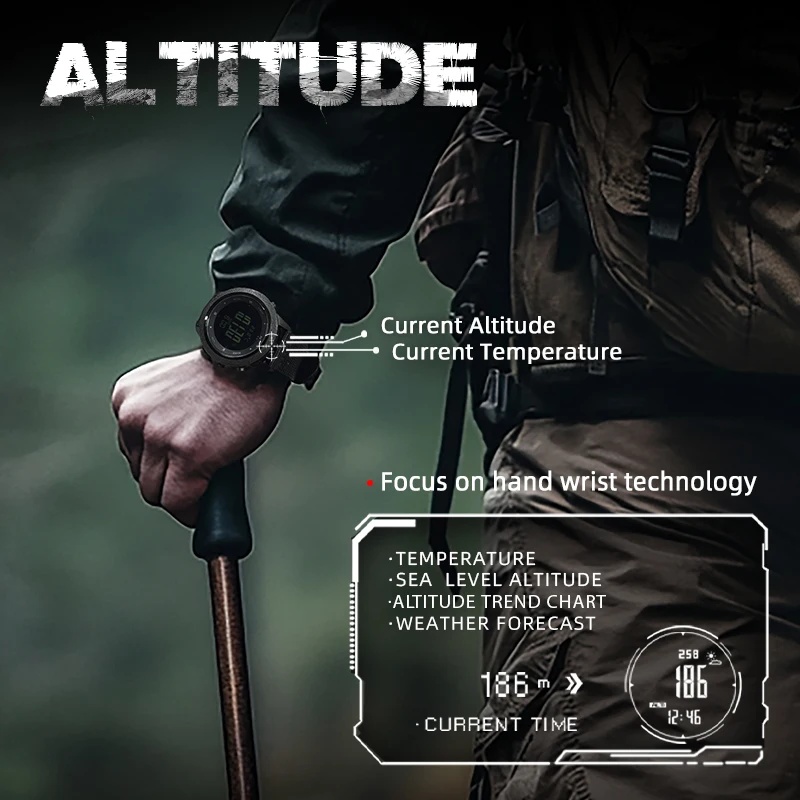 NORTH EDGE APACHE-46 Heren dig - Altimeter Compass Watch recensie en prijs