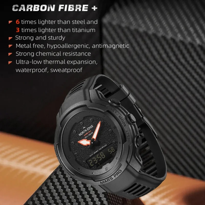 NORTH EDGE herenhorloge voor b - Altimeter Compass Watch recensie en prijs